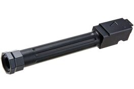 RWA Agency Arms Mid-Line Threaded Barrel for VFC Glock 17 Gen 3/4, 18C, RWA EXA GBB Airsoft (14mm CCW)-BK