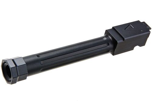 RWA Agency Arms Mid-Line Threaded Barrel for VFC Glock 17 Gen 3/4, 18C, RWA EXA GBB Airsoft (14mm CCW)-BK
