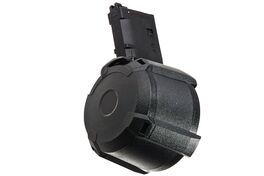 GK Tactical 400rds Drum Magazine for Tokyo Marui MWS M4 GBBR - Black