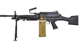 VFC MK48 MOD1 AEG Machine Gun Lightweight  Version Magazine Bundle - BLACK