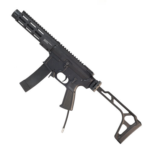 Wolverine Airsoft  MTW 9MM PDW: 7" Barrel, 7" Rail, Folding Stock, Standard Electronics