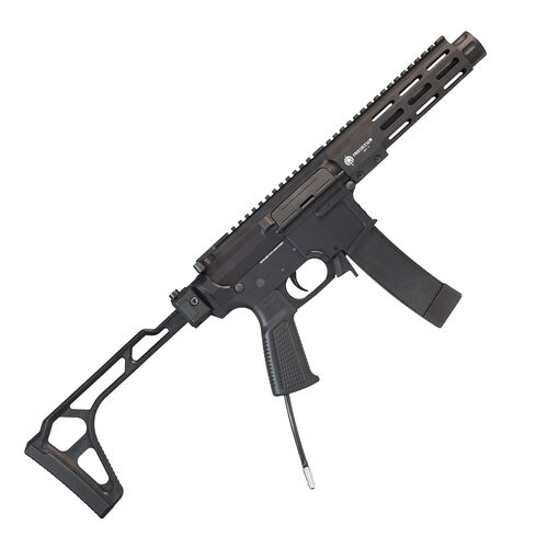 Wolverine Airsoft  MTW 9MM PDW: 7" Barrel, 7" Rail, Folding Stock, Standard Electronics