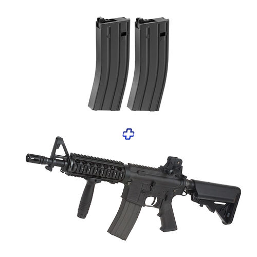 Tokyo Marui M4A1 MWS - CQBR BLOCK 1 - MAG SET Bundle Pack - Includes 2 ...