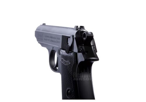 Maruzen PPK/S Walther Green Gas Airsoft Pistol - Black Metal Finish Version