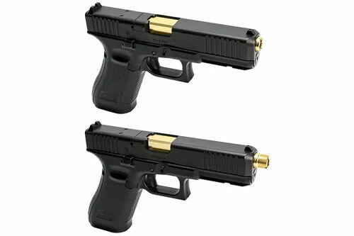 Nine Ball Tokyo Marui Gas Blowback G17 Gen5 MOS Non-Recoil 2WAY Outer Barrel GOLD