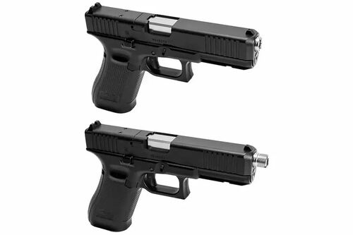 Nine Ball Tokyo Marui Gas Blowback G17 Gen5 MOS Non-Recoil 2WAY Outer Barrel SILVER