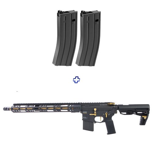 Tokyo Marui MTR16 G-Edition GBBR (ZET System) - Cerakote Version - MAG SET Bundle Pack - Includes 2 additional original TM MWS magazines (3 mags total)