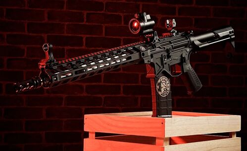 RWA B.A.D. Battle Arms Development SBR Airsoft AEG Rifle (GATE ASTER V2 inside) + RWA Hawkeye Rifle Scope 1.5 - 6 x 30