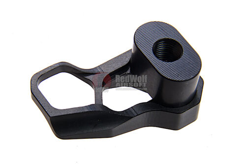 Guns Modify Tokyo Marui MWS GBBR Airsoft Mag Release Extension (CNC Aluminum) - Black