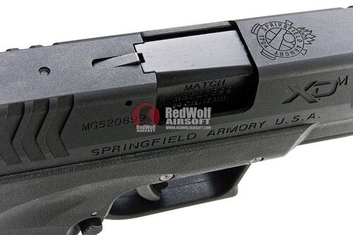 WE XDM 3.8 Compact Green Gas Airsoft Pistol (Licensed by Springfield Armory) - Black