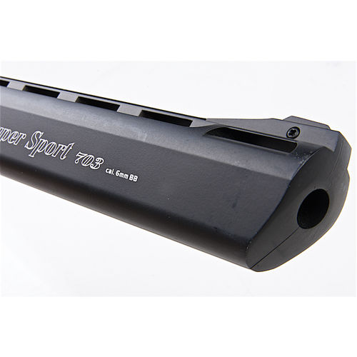 Gun Heaven (WinGun) 733 2 inch 6mm Co2 Revolver (Black Grip) - Black