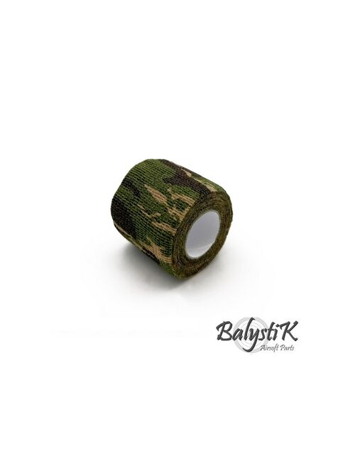 BALYSTIK Self-adhesive camouflage tape 50 x 4500mm - Woodland Camo