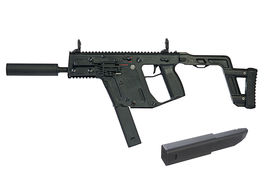 KRYTAC KRISS Vector AEG SMG Rifle w/ Mock Suppressor - Black <font color=red> (Only for Spain)</font>