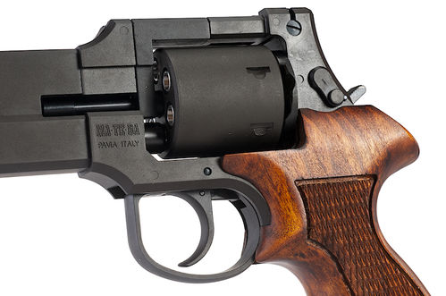 Marushin Mateba Revolver X-Cartridge Series (6mm Black Heavy Weight w/ Wooden Grip)