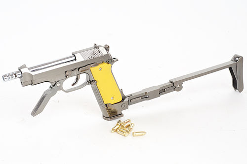 Blackcat Airsoft Mini Model Gun M93R (Shell Ejection)