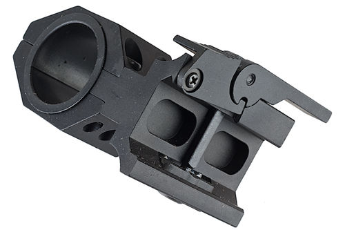 GK Tactical 25 / 30mm QD L-Shaped Scope Mount - BK