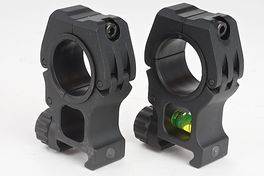 AIM M10 1 Inch to 30mm Rings with Level - BK
