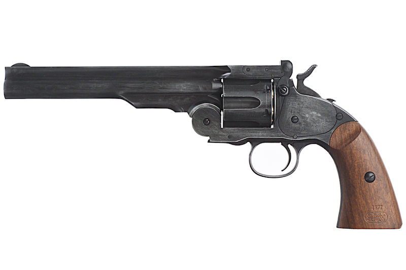 Gun Heaven 1877 MAJOR 3 6mm Co2 Revolver - Antique Black